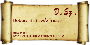 Dobos Szilvánusz névjegykártya